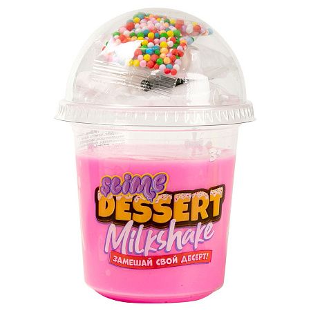Слайм Slime Dessert "Milkshake" розовый/сиреневый, 320г., ассорти
