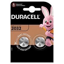 Батарейка Duracell CR2032 3V литиевая, 2BL