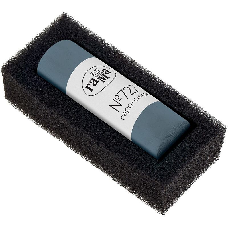 Пастель художественная Гамма, серо-синяя №727, штучная, картон. упаковка