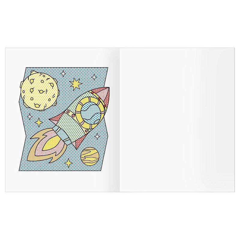 Раскраска водная 200*250 ТРИ СОВЫ "Раскрась водой. Космос", 8стр.