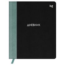 Дневник 1-11 кл. 48л. (твердый) BG "Комбо. Черный", иск. кожа, комбинирование материалов, тиснение фольгой, ляссе