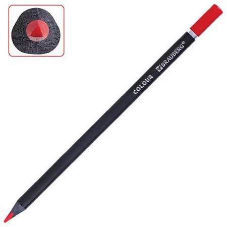 Карандаши цветные чёрное дерево BRAUBERG BLACK WOOD, 100 цветов, мягкий грифель 3 мм, 182045