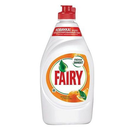 Средство для мытья посуды, 450 мл, FAIRY (Фейри) "Апельсин и лимонник" 