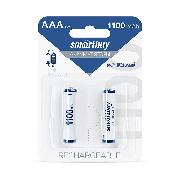 Аккумулятор Smartbuy AAA (HR03) 1100mAh 2BL