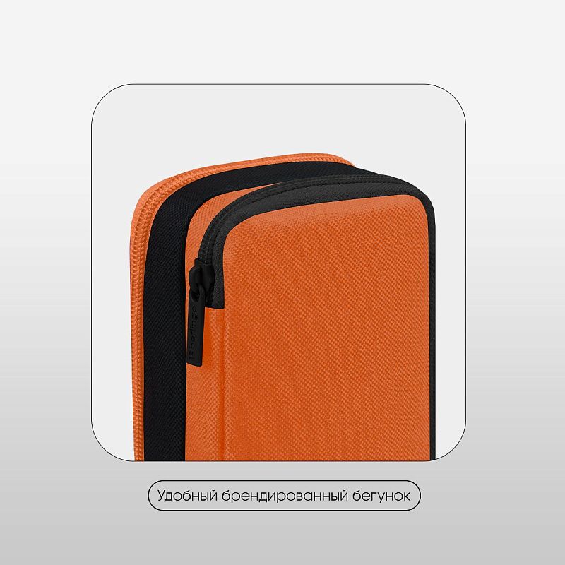 Пенал 2 отделения, 205*80*55 Berlingo "Dinosaur", полиэстер, внутренний органайзер, магнит 