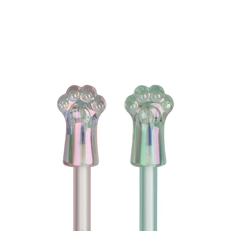 Ручка гелевая стираемая MESHU "Pads" синяя, 0,5мм, корпус ассорти, с топпером 