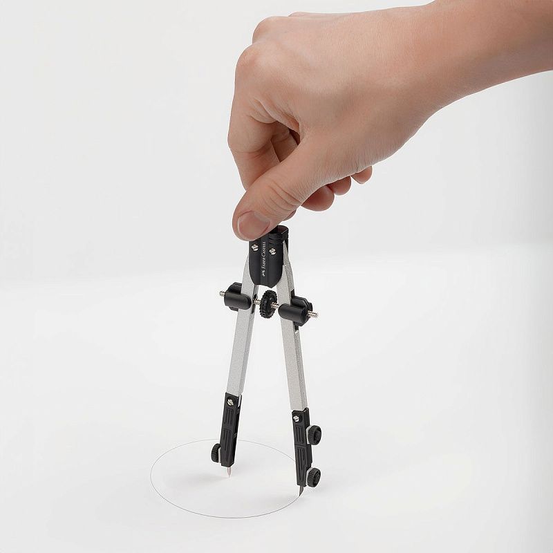 Готовальня Faber-Castell, 3 предмета, пластиковый футляр 