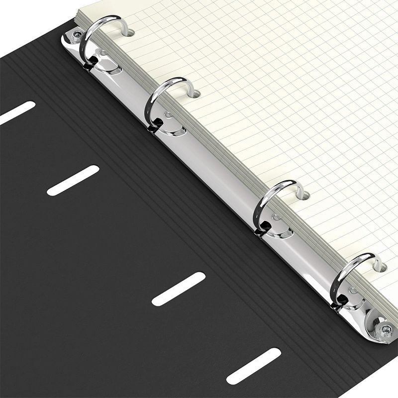 Тетрадь на кольцах А5, 80л. ЛАЙТ, кожзам, Greenwich Line "Background", тон. блок