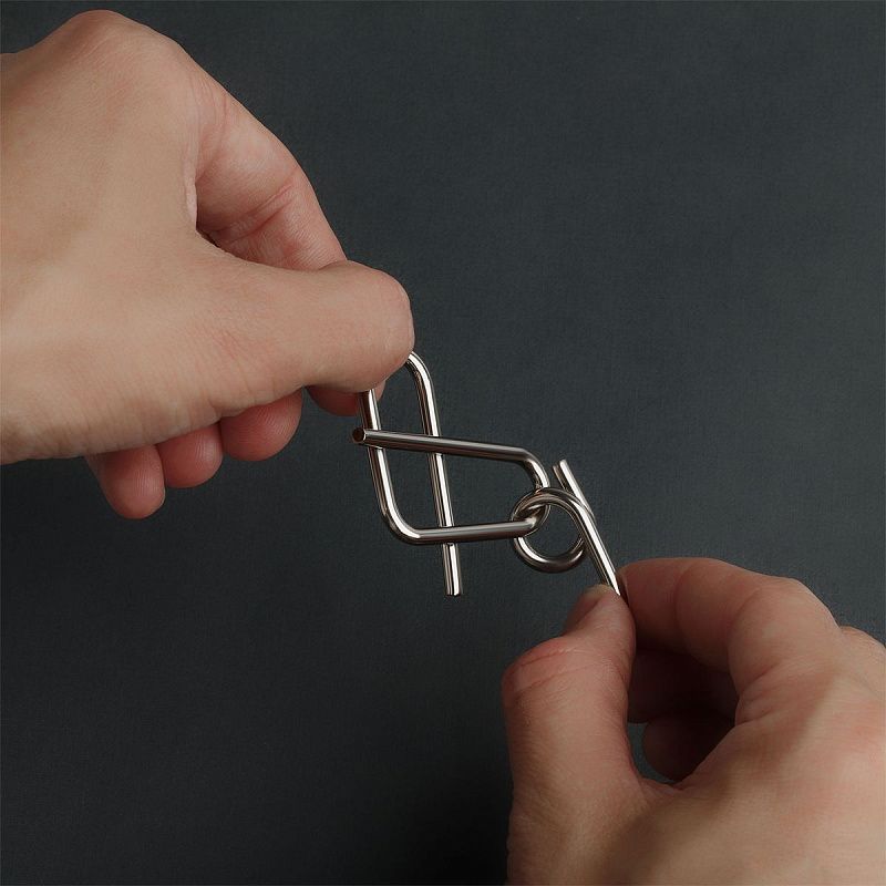 Головоломка металлическая малая ТРИ СОВЫ, ассорти, 3 уровень сложности 