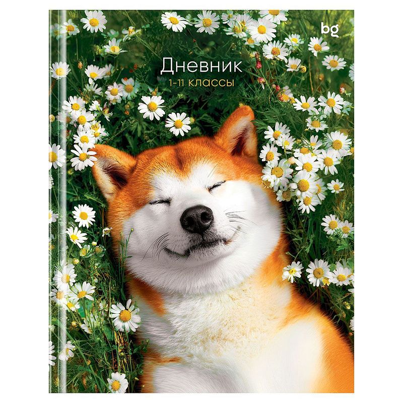 Дневник 1-11 кл. 40л. (твердый) BG "Сиба-ину", глянцевая ламинация