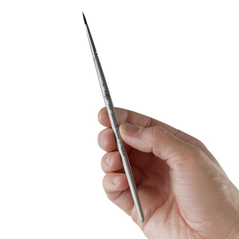 Кисть художественная синтетика имитация белки Гамма "Арбат", круглая №2, короткая ручка