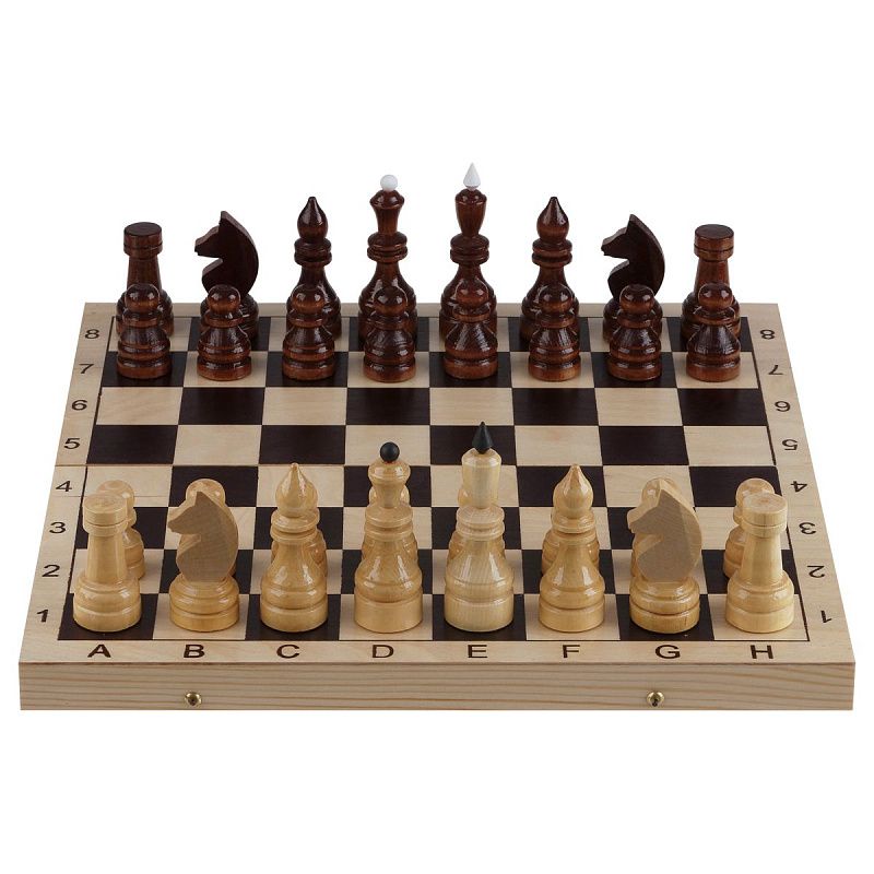 Шахматы ТРИ СОВЫ турнирные, деревянные с деревянной доской 40*40см