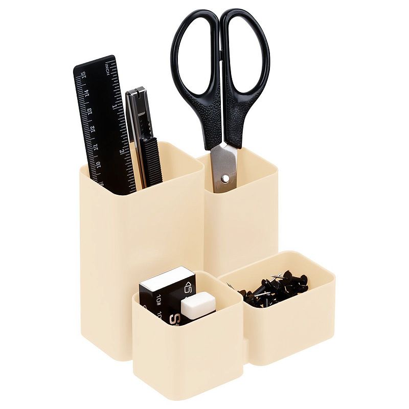 Настольная подставка СТАММ "Юниор", пластиковая, бежевая