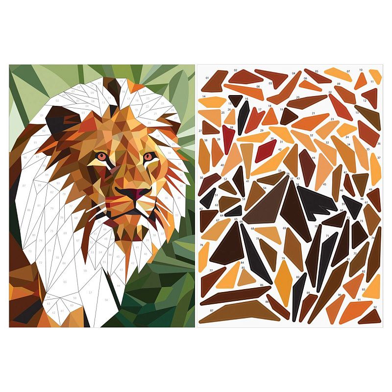 Аппликация наклейками ТРИ СОВЫ "Джунгли", А4, 2 основы, картонный конверт