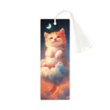 Закладка для книг 3D с линейкой, 150*55мм, ArtSpace "Cute kitten", декоративный шнурок