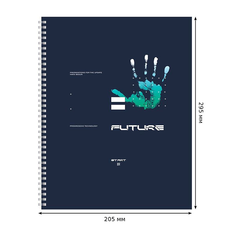 Тетрадь 96л., А4, клетка, на гребне BG "Будущее"