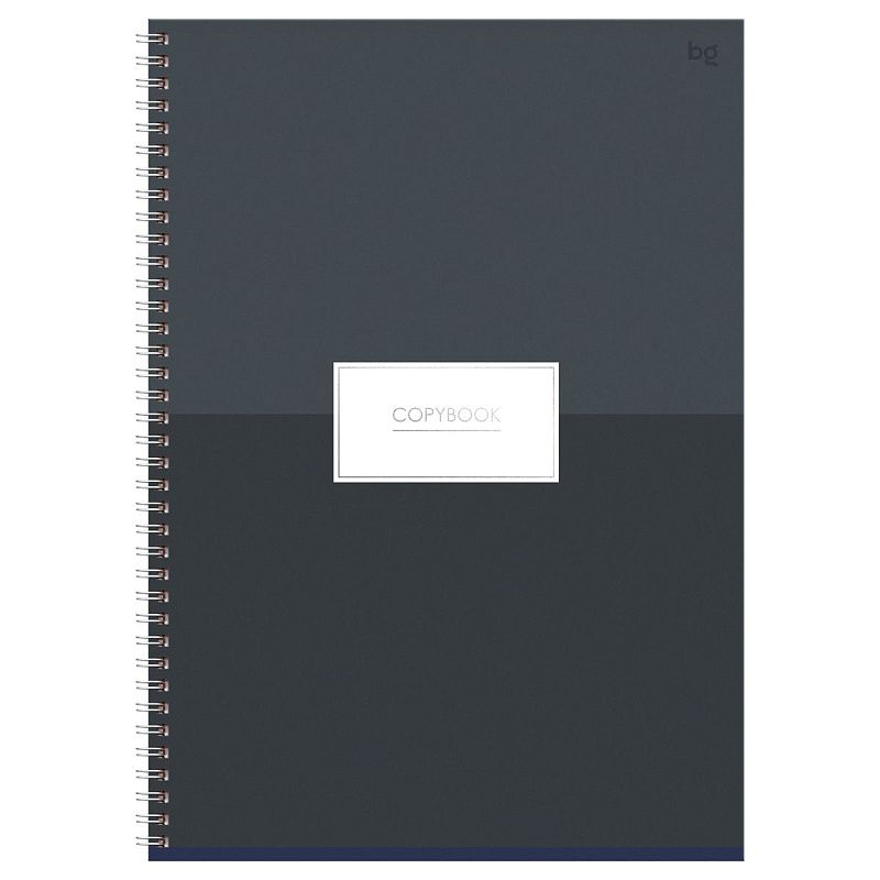 Тетрадь 80л., А4, клетка, на гребне BG "Minimal", глянцевая ламинация, тиснение фольгой