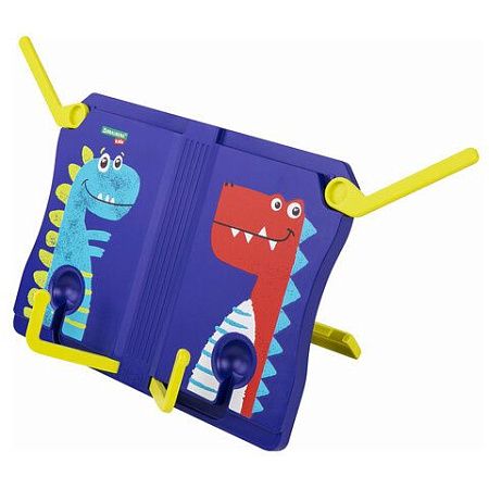 Подставка для книг и учебников BRAUBERG KIDS "Dinosaurs", регулируемый угол наклона, ABS-пластик, 238060 