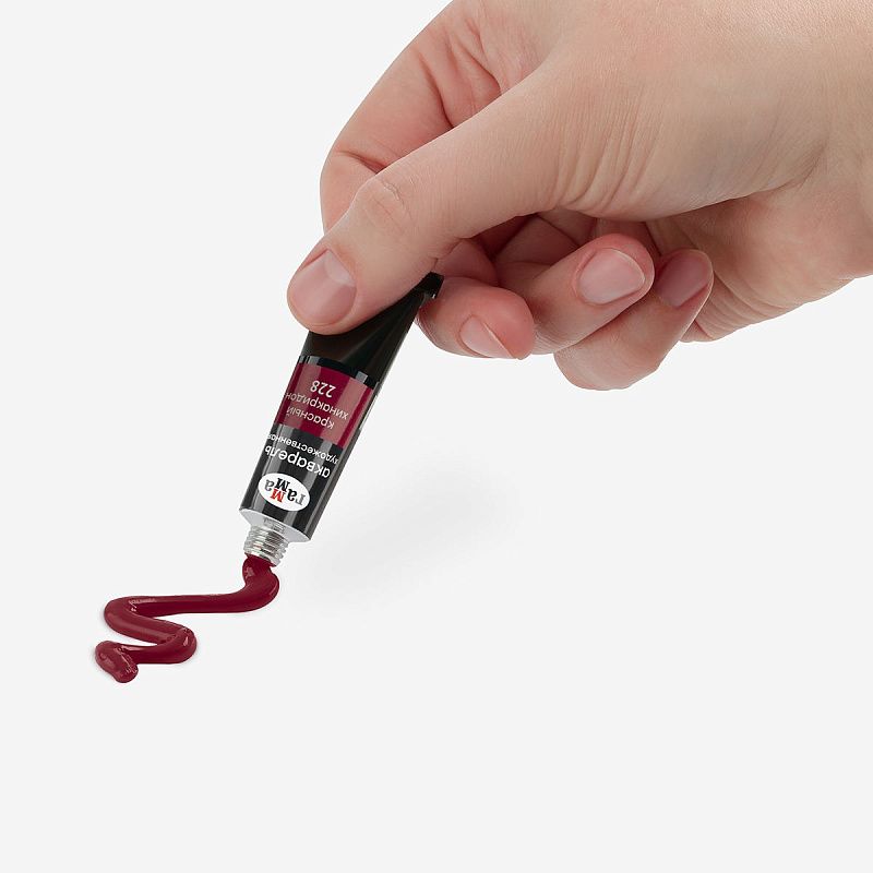 Акварель художественная Гамма "Старый мастер" красный хинакридон, 9мл, туба