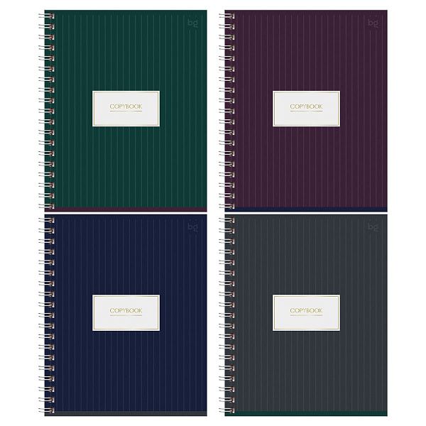 Тетрадь 48л., А5, клетка на гребне BG "Minimal", матовая ламинация, тиснение фольгой