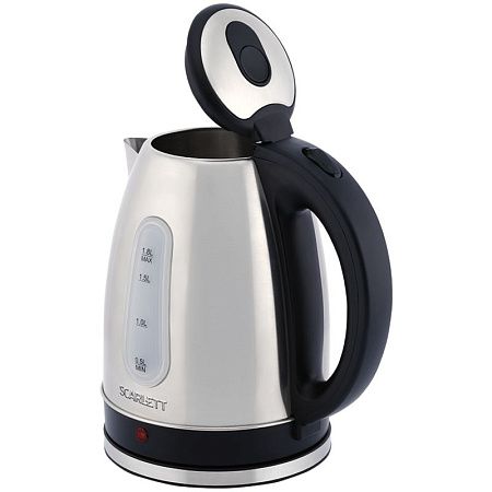Чайник электрический Scarlett SC-EK21S75, 1,8л, 2200Вт, нержавеющая сталь