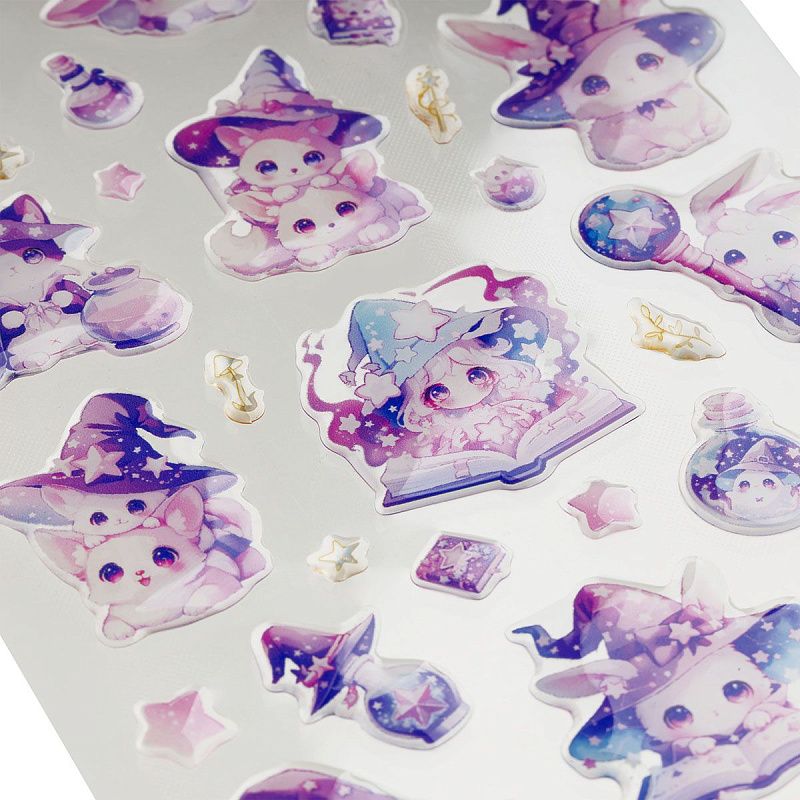 Наклейки гелевые MESHU  "Magical alchemy" , 10*23см, инд. уп., европодвес