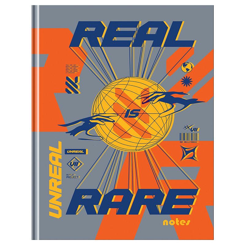 Бизнес-блокнот А5, 80л., BG "Anti-design", матовая ламинация, выб. лак