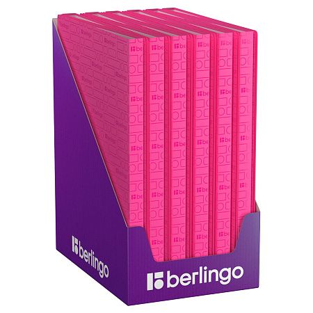 Папка с 20 вкладышами Berlingo "Your Way", 17мм, 600мкм, розовый неон, с внутр. карманом 