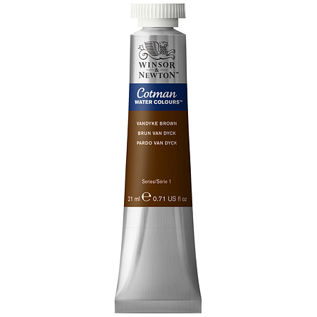 Акварель художественная Winsor&Newton "Cotman", 21мл, туба, коричневый Ван Дейк