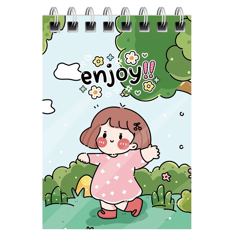 Блокнот А7 40л. на гребне BG "Anime style"