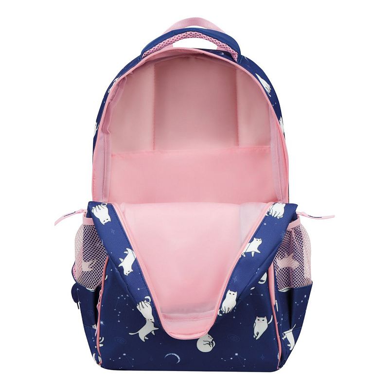 Рюкзак ArtSpace School "Cat curious", 44*31*16см, 1 отделение, 4 кармана, уплотн. спинка 