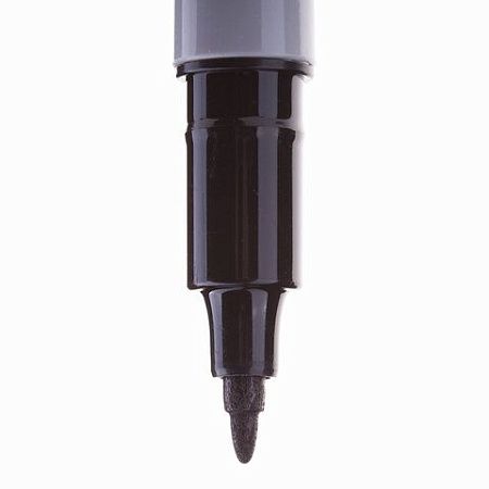 Маркер перманентный CROWN "Multi Marker Super Slim", ЧЕРНЫЙ, тонкий, 1 мм, P-505F 