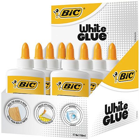 Клей ПВА Bic "White Glue", 118мл.