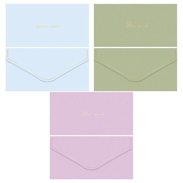 Конверт для денег MESHU "Монохром" 85*164мм, матовая ламинация, фольга, 3 дизайна