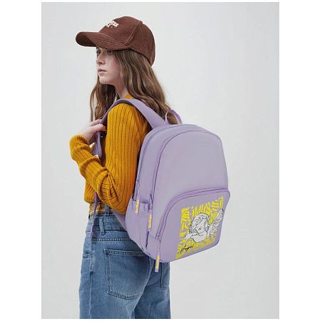 Рюкзак Berlingo Light "Angel lilac" 39,5*28*16см, 2 отделения, 3 кармана, уплотненная спинка 