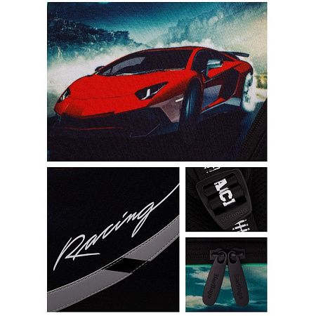 Ранец Berlingo Nova "Racer" 37*28*18см, 2 отделения, 2 кармана, анатомическая спинка 