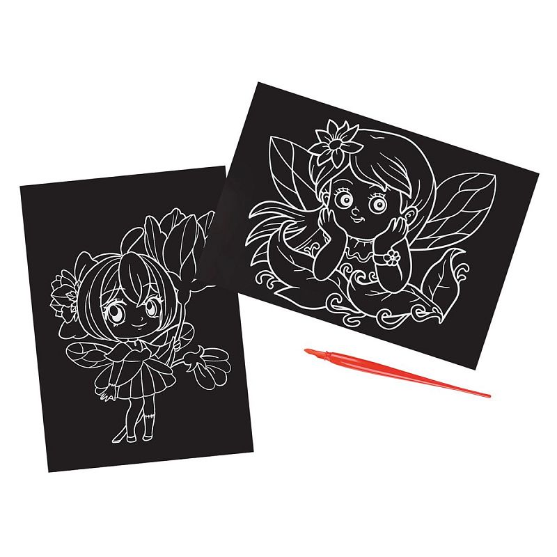 Гравюра Мульти-Пульти "Феи", А5, разноцветная основа, пакет с европодвесом