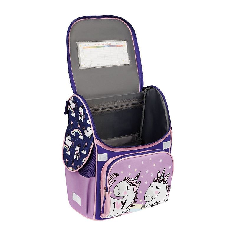 Ранец ArtSpace Junior "Unicorns" 37*28*21см, 1 отделение, 3 кармана, анатомическая спинка 