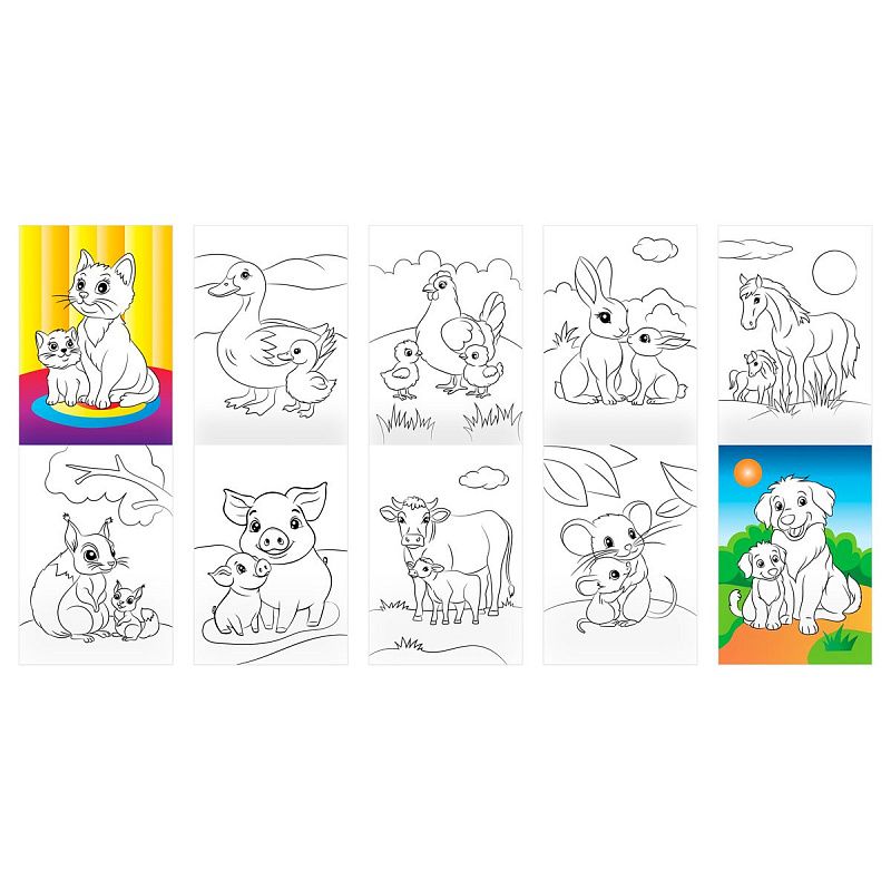 Раскраска А5, 10 стр. ТРИ СОВЫ "Для девочек"