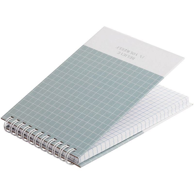 Блокнот А6 80л. на гребне BG "Shiny mono", твердая обложка, матовая ламинация, тиснение фольгой