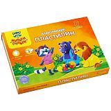 Пластилин Мульти-Пульти "Приключения Енота", 08 цветов, 160г, со стеком, картон