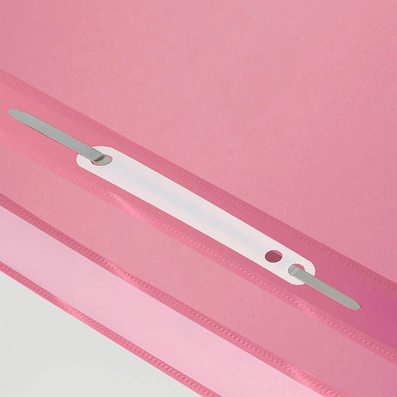 Папка-скоросшиватель пластик. СТАММ "Сияние" А4, 180мкм, розовый с прозр. верхом 