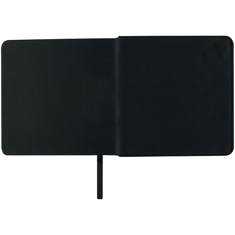 Скетчбук 80л., 120*120 Гамма "Студия", черный, твердая обложка, на резинке, черная, 140г/м2