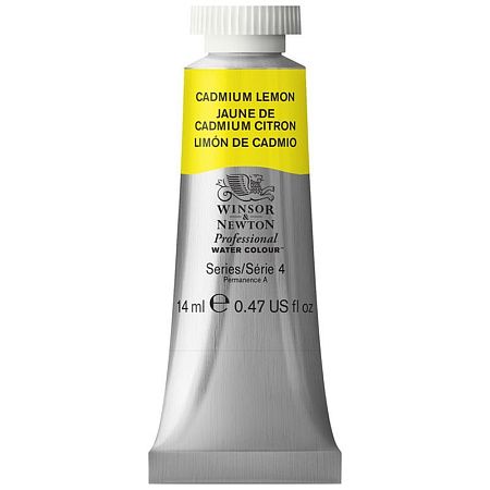 Акварель художественная Winsor&Newton "Professional", 14мл, туба, лимонный кадмий