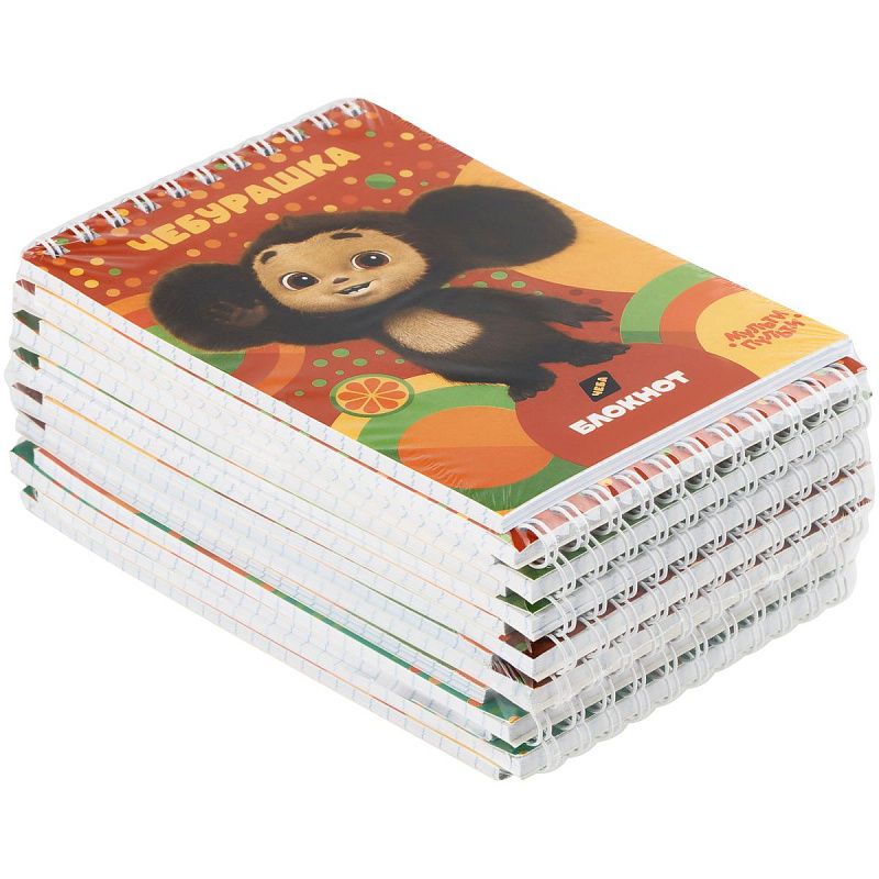 Блокнот А6 40л. на гребне Мульти-Пульти "Чебурашка"