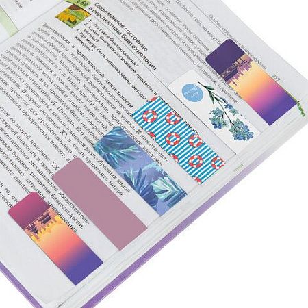Закладки для книг МАГНИТНЫЕ, "MIX 3", набор 30 шт., 60x20 мм, BRAUBERG, 113179 