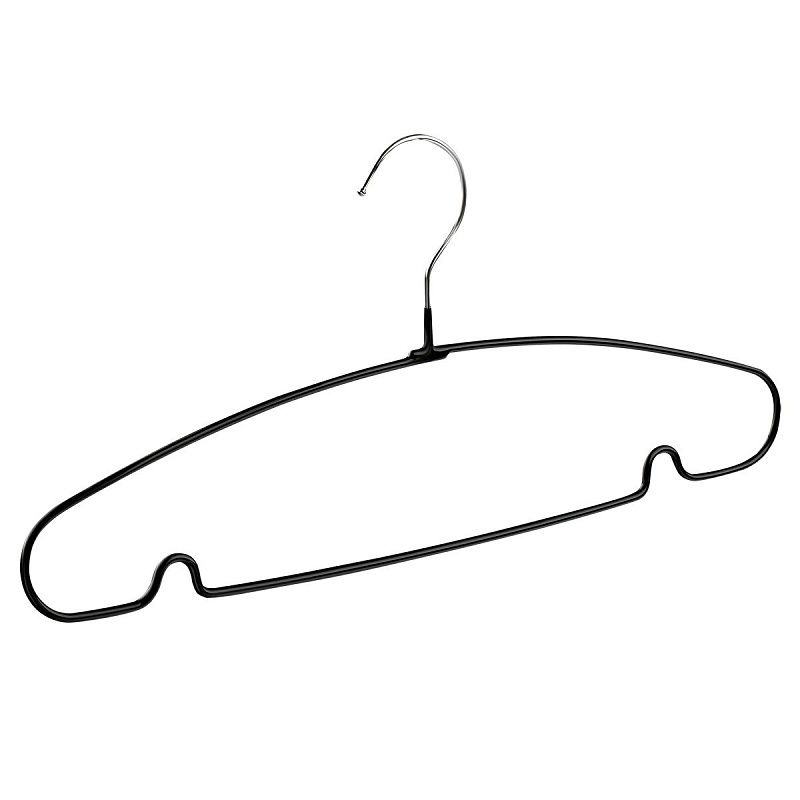 Вешалка-плечики OfficeClean, набор 10шт., металл/ПВХ, размер 48-50, цвет черный