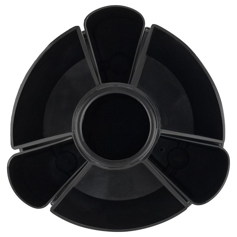 Настольный органайзер OfficeSpace "Минидеск", 11 предметов, вращающийся, черный