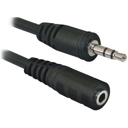Кабель удлинительный Defender JACK02-05 аудио JACK (M) - JACK (F), 1,5м, черный