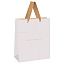 Пакет подарочный 18*23*10см MESHU "Monocolor. White", отд. фольгой, матовая ламинация